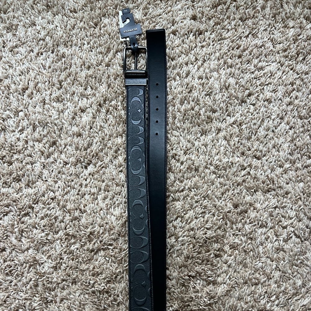 Coach leather belt